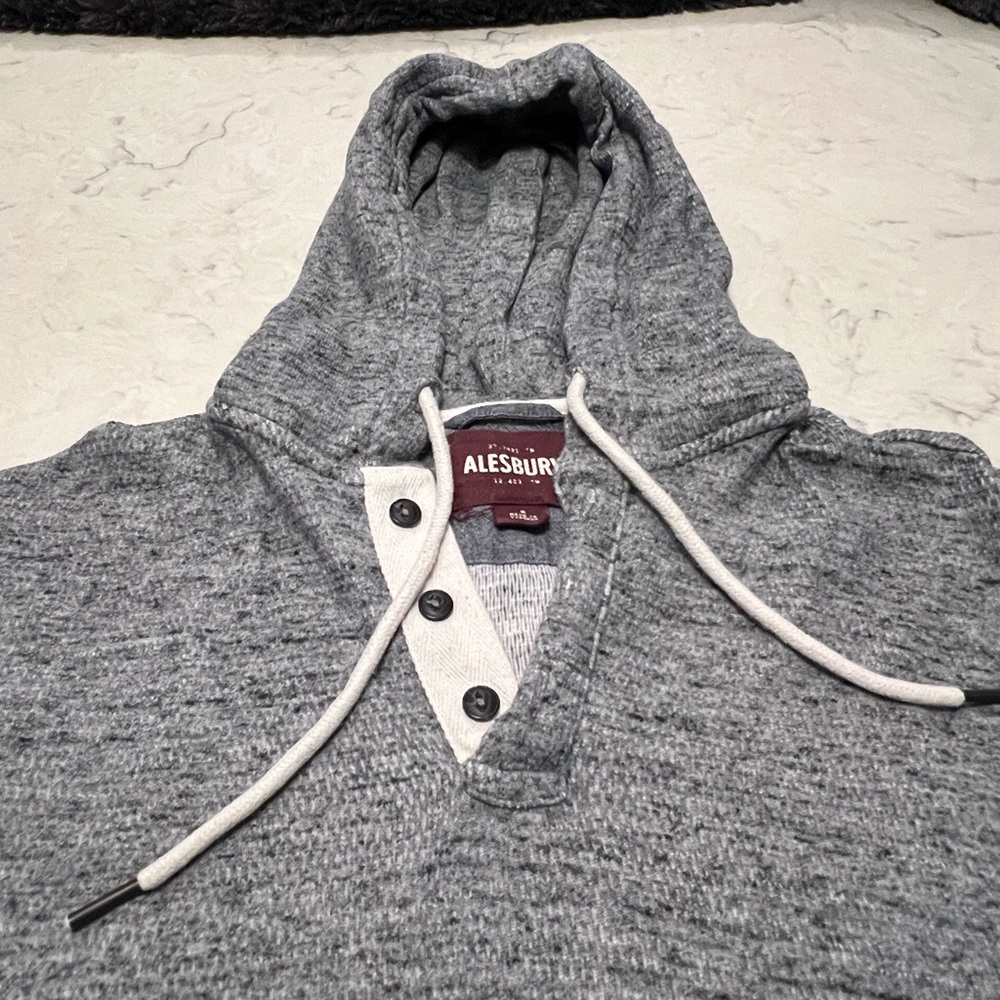 Alesbury Heather Gray Hoodie‎ for Men - Picture 2 of 6
